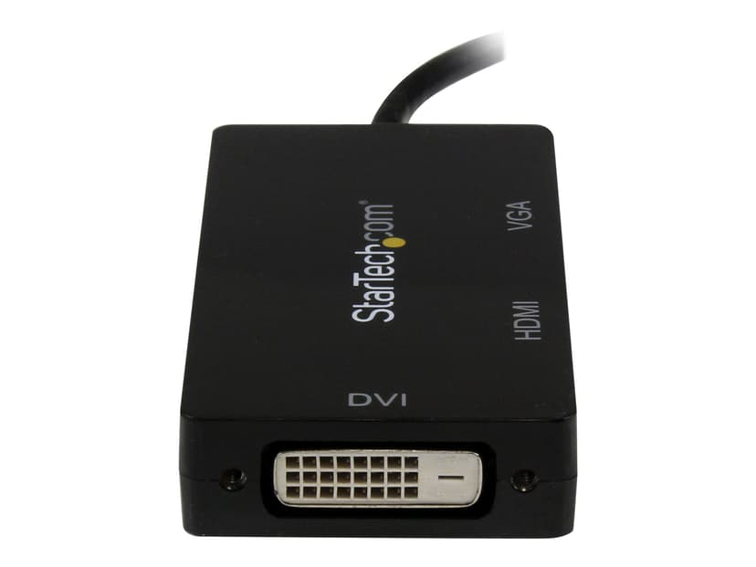 Startech Mini DisplayPort to VGA / DVI / HDMI Adapter videomuunnin DisplayPort Mini Uros DVI-D, HDMI, VGA Naaras Musta