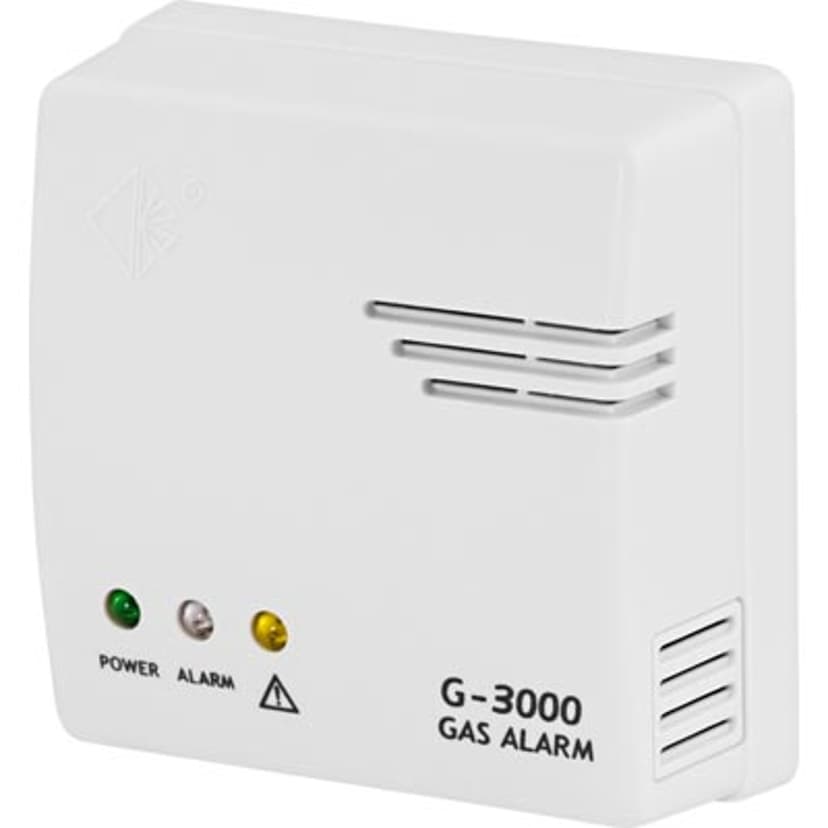 Nexa Gas Detector, Hot Wire, 12V/Cigg/230V, 85dB White