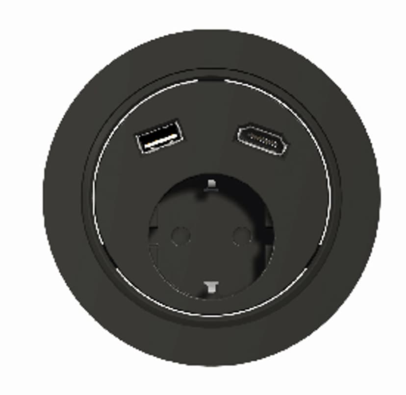Kondator Powerdot Power/HDMI/USB Black