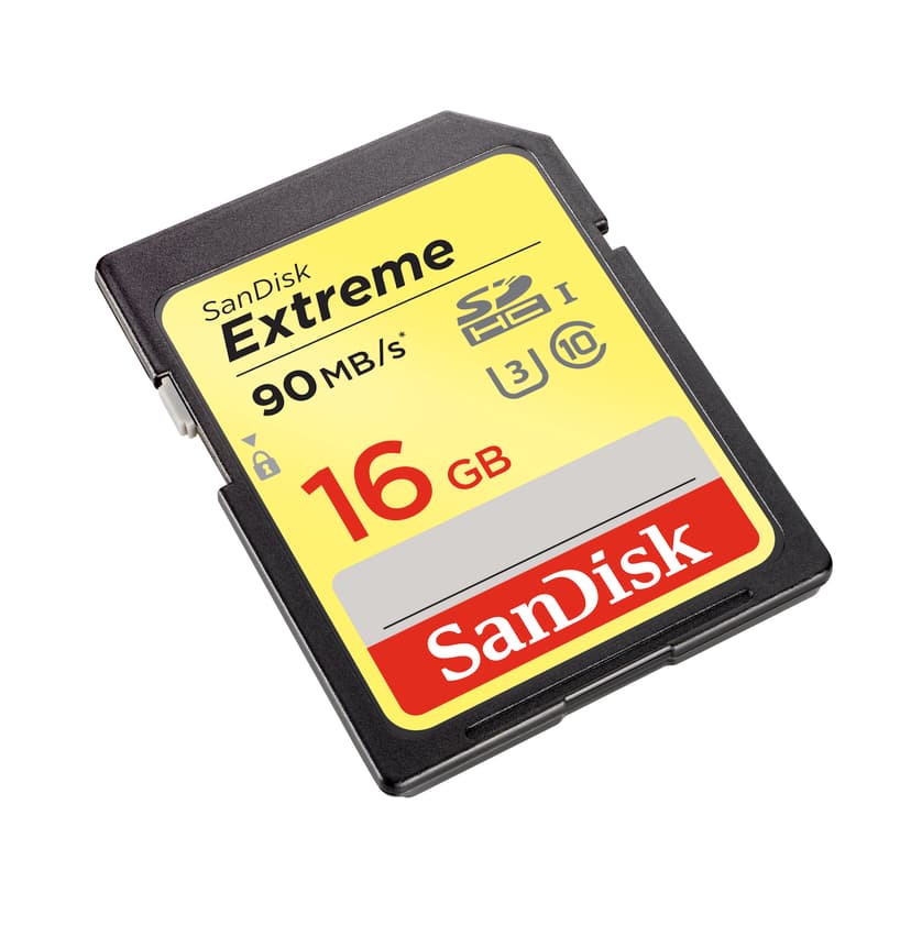 SanDisk Extreme 16GB SDHC UHS-I minneskort
