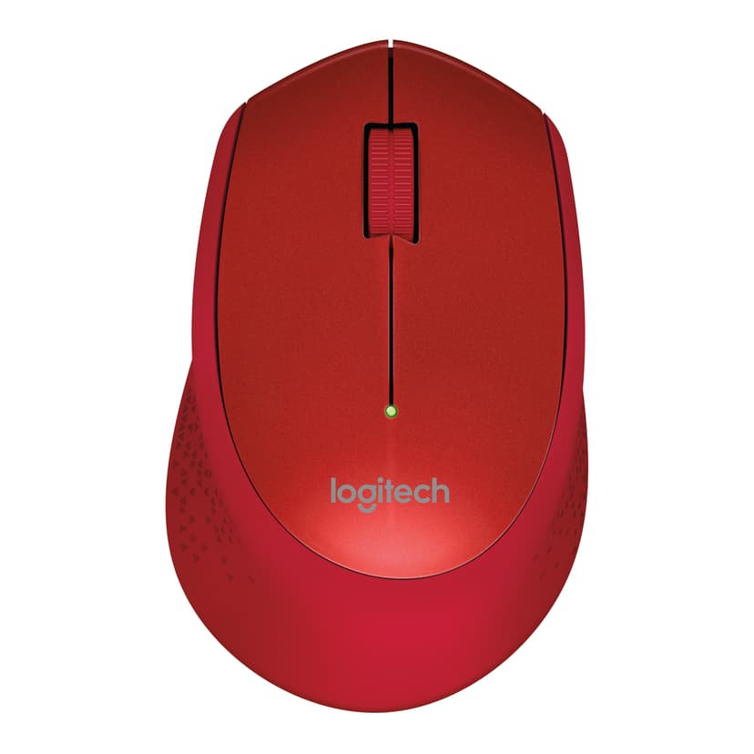 Logitech M330 Silent Plus Wireless 1,000dpi Mus Trådlös Röd