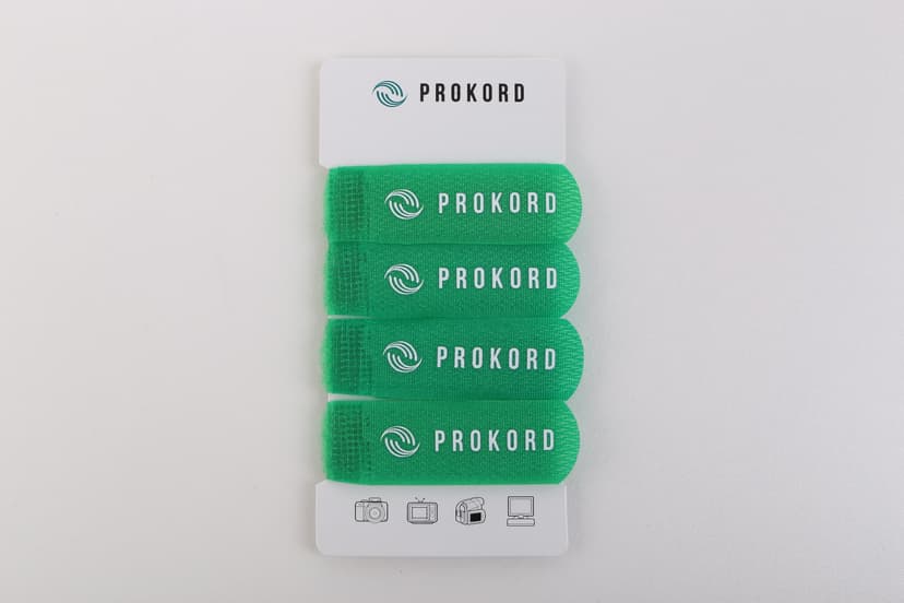 Prokord Prokord Velcro Ties 4Pcs/Set - Green