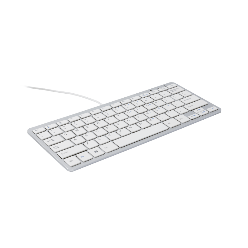 R-Go Tools Compact Kablet Tastatur Nordisk Hvit