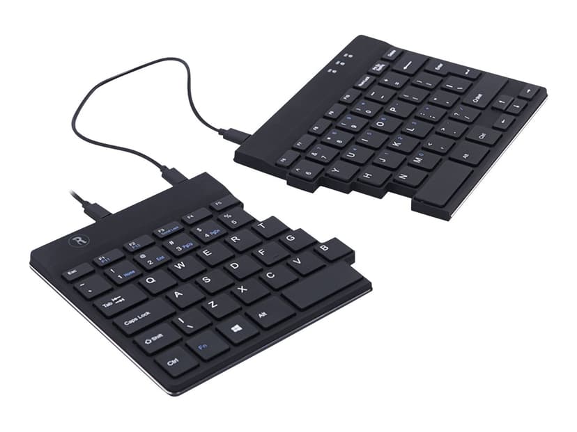 R-Go Tools Split Ergonomic Keyboard Kabelansluten Tangentbord US Svart