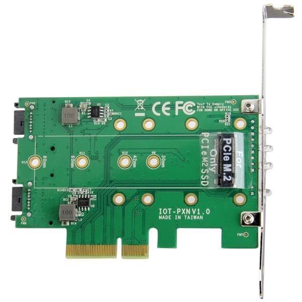 Startech 3PT M.2 SSD Adapter Card 1x PCIe (NVMe) 2x SATA M.2