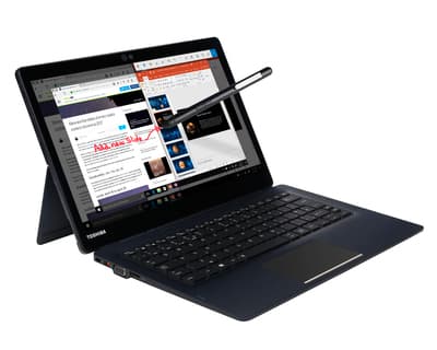 Toshiba Portégé X30T 2-in-1 13.3" Core i7 Brickmatt svart (tangentbord), Onyxblå med smal rand