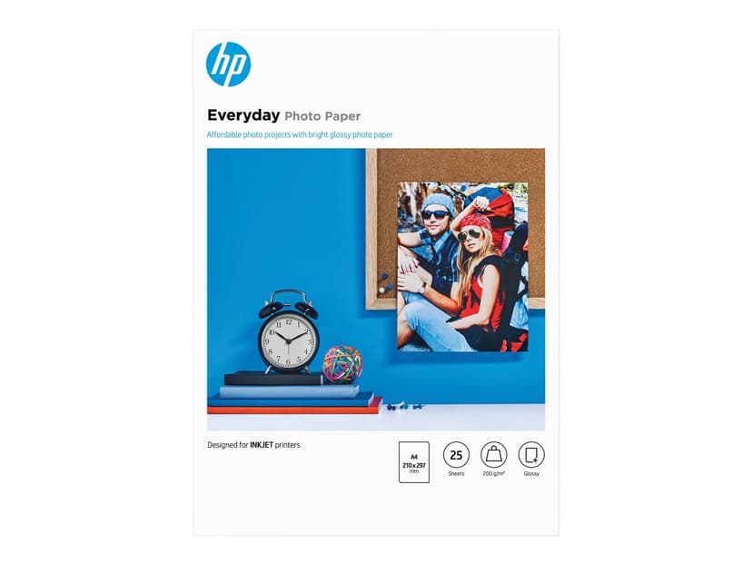 HP Papper PhotoEveryday A4 25-Ark 200g