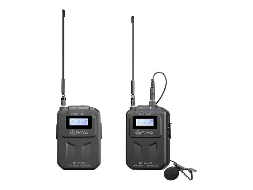 Boya BY-WM6S UHF Trådlöst Mikrofonsystem