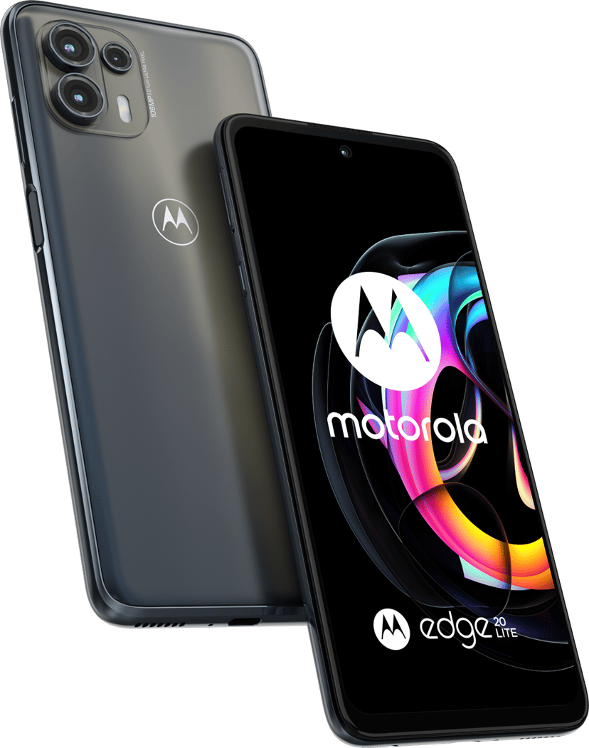 Motorola Edge 20 Lite 128GB Dual-SIM Elektrisk grafit