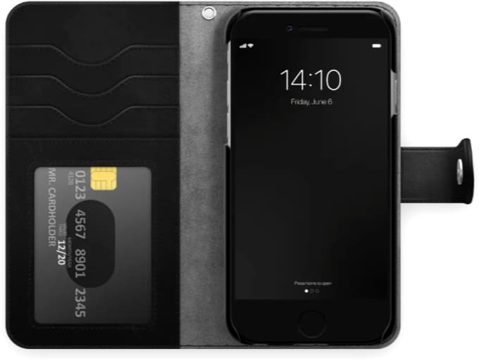 iDeal of Sweden Magnet Wallet+ Vikbart Fodral För Mobiltelefon iPhone 13 Pro Max Svart
