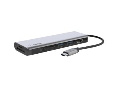 Belkin CONNECT USB-C 7-in-1 Multiport Adapter USB-C Mini-dockningsenhet