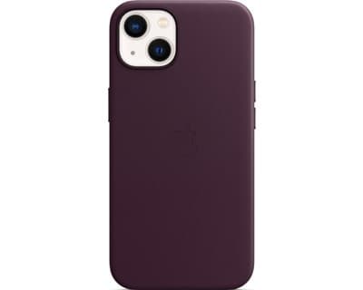 Apple Leather Case With Magsafe iPhone 13 Mörk körsbär