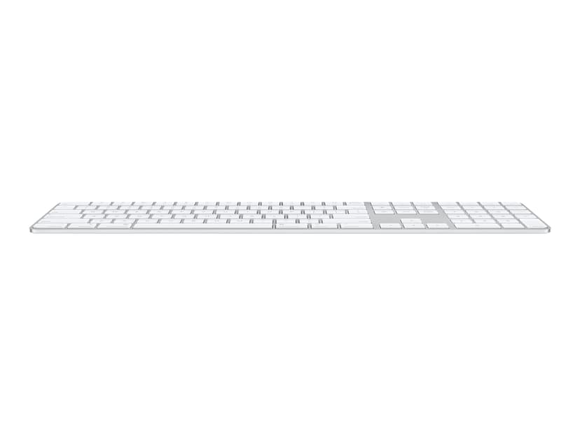 Apple Magic Keyboard with Touch ID and Numeric Keypad Trådlös Tangentbord Amerikansk Silver, Vit