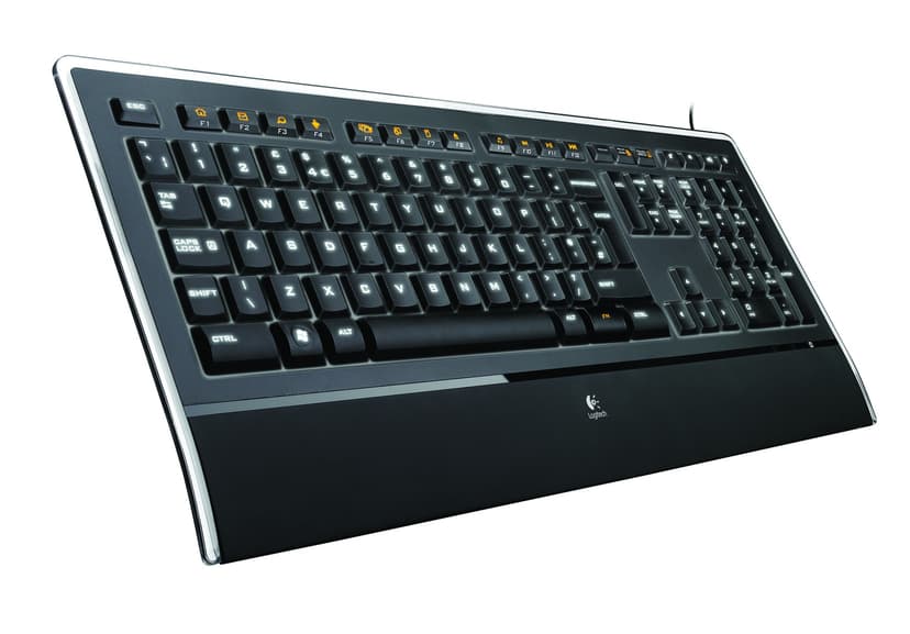 Logitech Illuminated K740 - tastatur Kablet Tastatur Tysk Svart