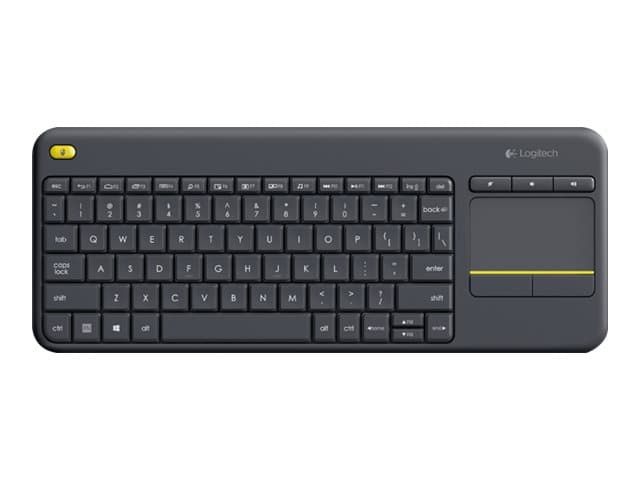 Logitech Touch K400 Plus Trådløs Tastatur Nordisk Sort