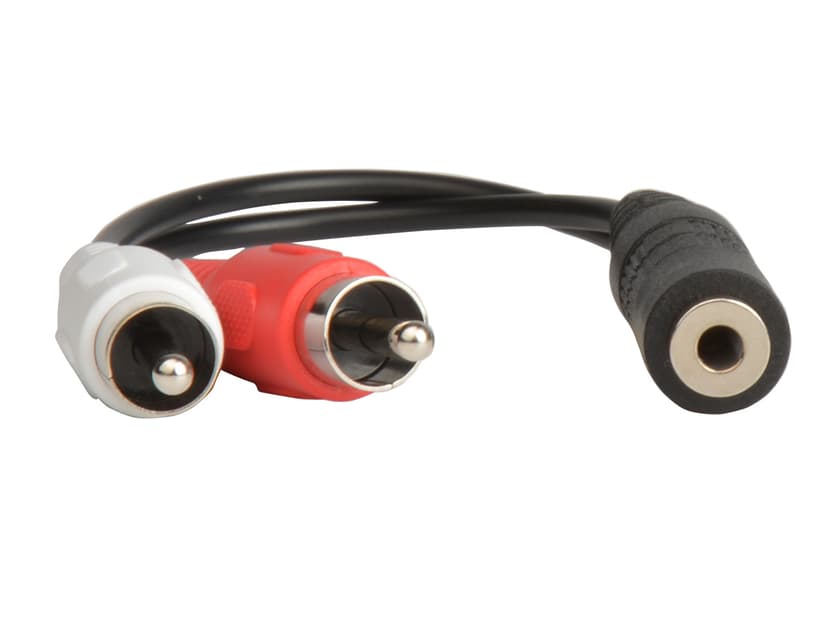 Prokord Audio adaptor Mini-telefoon stereo 3,5 mm Female RCA Male