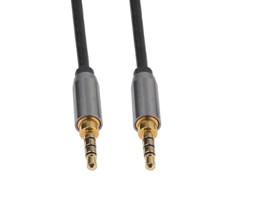 Prokord Audio cable 1m Mini-telefoon stereo 3,5 mm Male Mini-telefoon stereo 3,5 mm Male