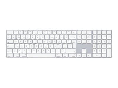 Apple Magic Keyboard with Numeric Keypad Trådløs Tastatur USA internationalt Hvid, Sølv