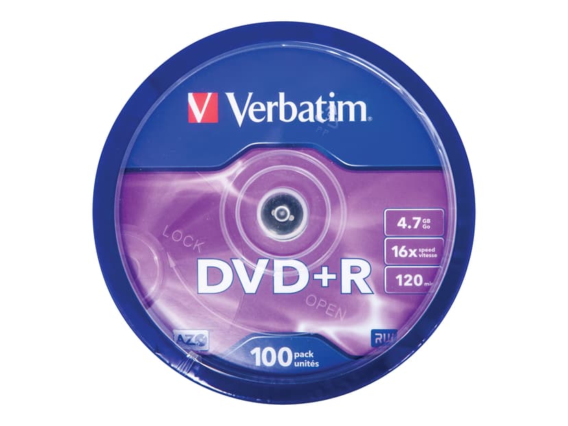 Verbatim 100 x DVD+R 4.7GB