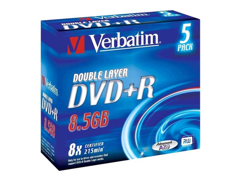 Verbatim 5 x DVD+R DL 8.5GB