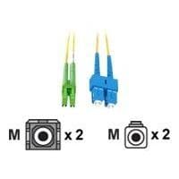 Microconnect Fiberoptisk kabel LC/UPC SC/APC OS1 2m