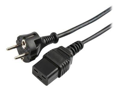 Prokord Power cable 2m Voeding CEE 7/7 Male Voeding IEC 60320 C19