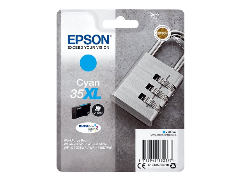 Epson Bläck Cyan 35XL 20.3ml - WF-4730