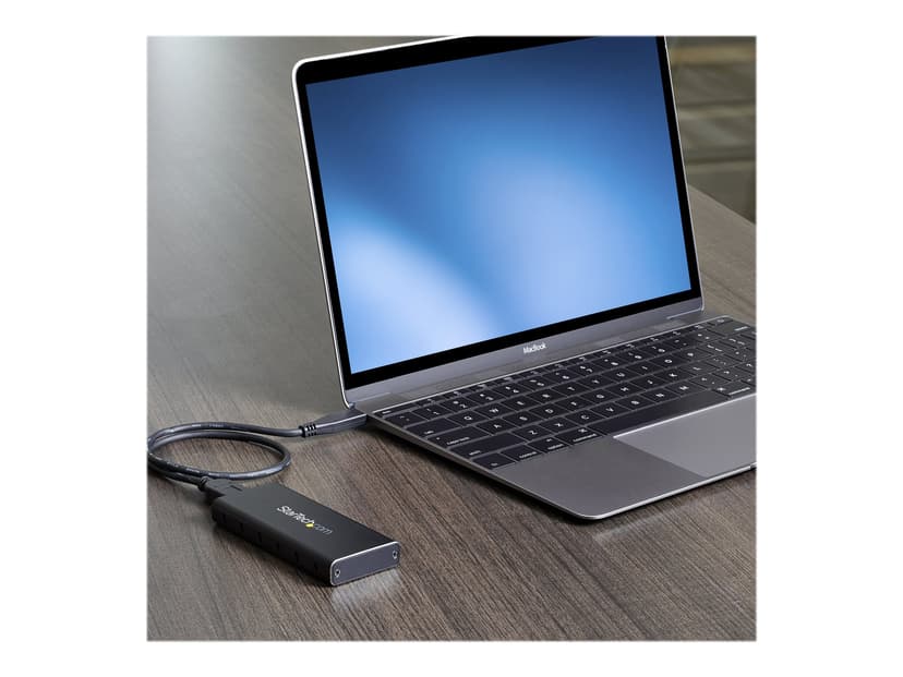 Startech M.2 NGFF SATA-kabinett M.2 USB 3.1 (Gen 2) Silver, Svart