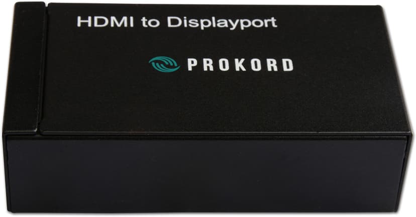 Prokord HDMI - Displayport Adapter 3840X2160@30Hz HDMI Hona DisplayPort Hona Svart