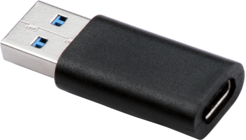 Prokord Adapter USB-C To USB A 9-stifts USB typ A Hane 24-stifts USB-C Hona Svart