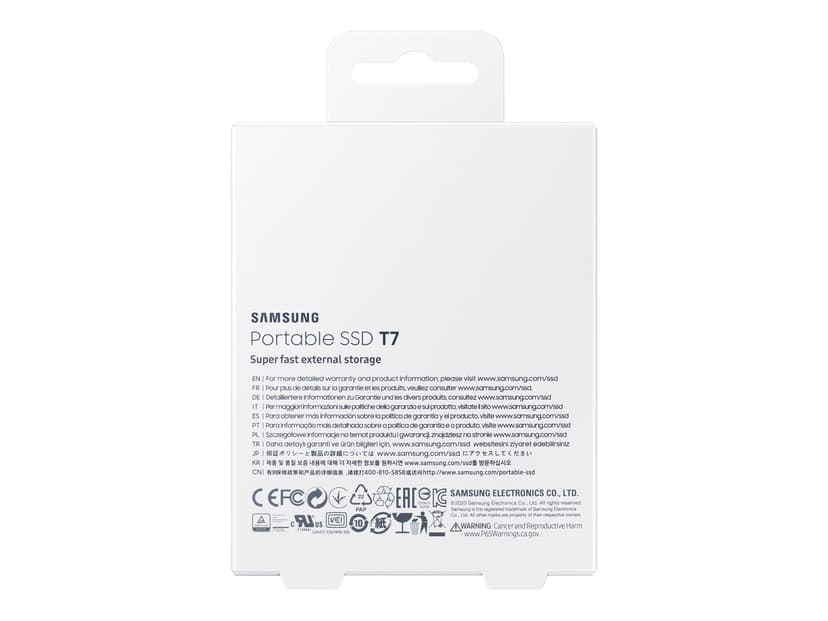 Samsung Portable SSD T7 2TB Blå
