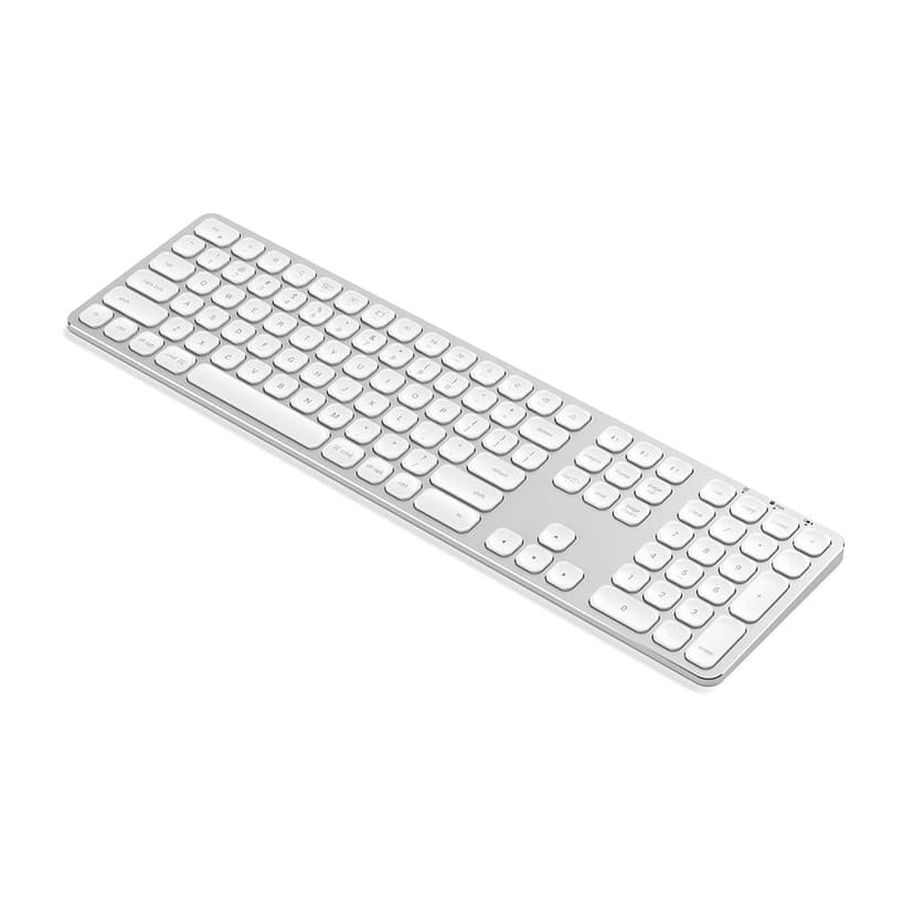 Satechi Aluminum Bluetooth Wireless Keyboard Trådlös Tangentbord Nordiska länderna Silver