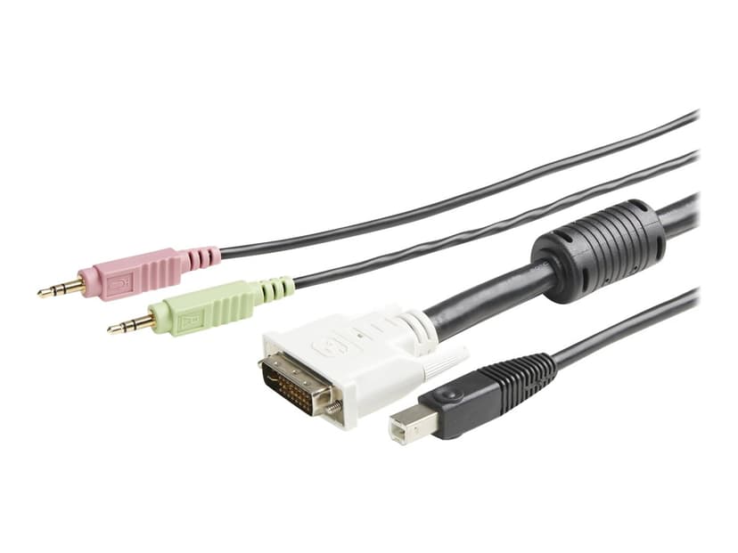 Startech 4-in-1 USB DVI KVM Cable with Audio and Microphone