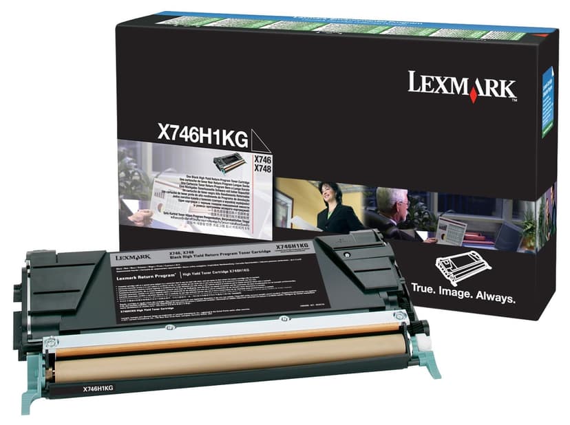 Lexmark Toner Svart 12k - X746/X748 Return