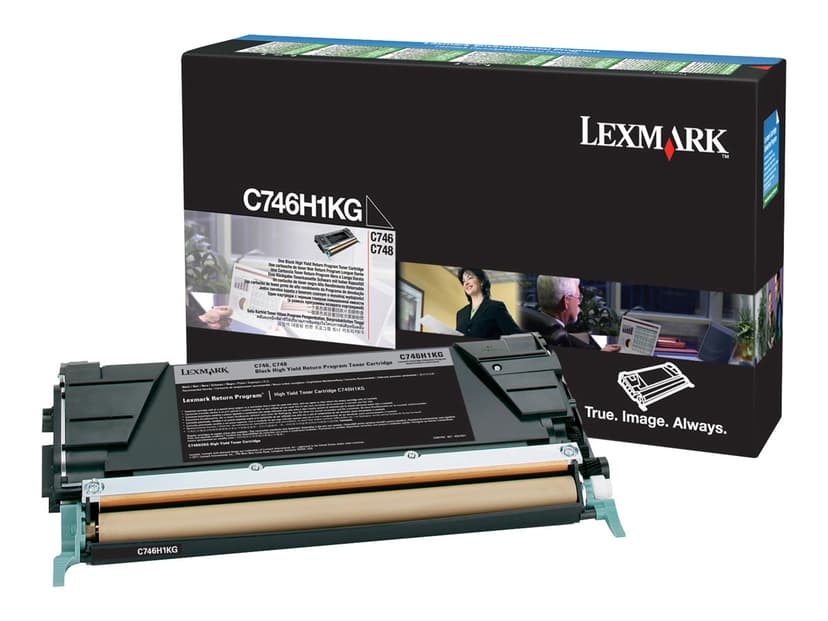Lexmark Toner Svart 12k - C746/C748 Return