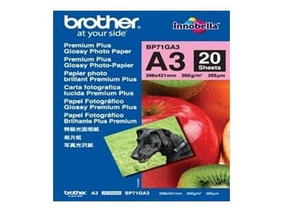 Brother Papir Photo Glossy A3 20-ark 260G