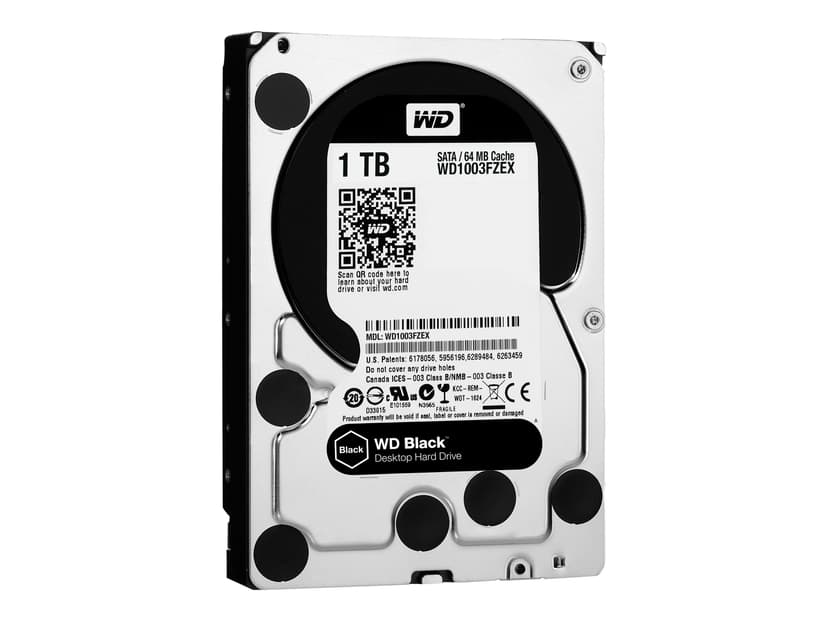 WD Black Performance Hard Drive WD1003FZEX 1TB 3.5" Serial ATA-600