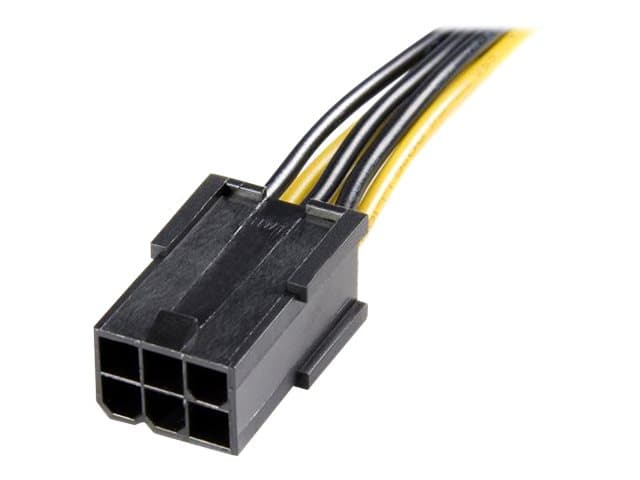Startech PCI Express 6 pin to 8 pin Power Adapter Cable 0.155m 6-stifts PCI Express-ström Hona 8-stifts PCI Express-ström Hane