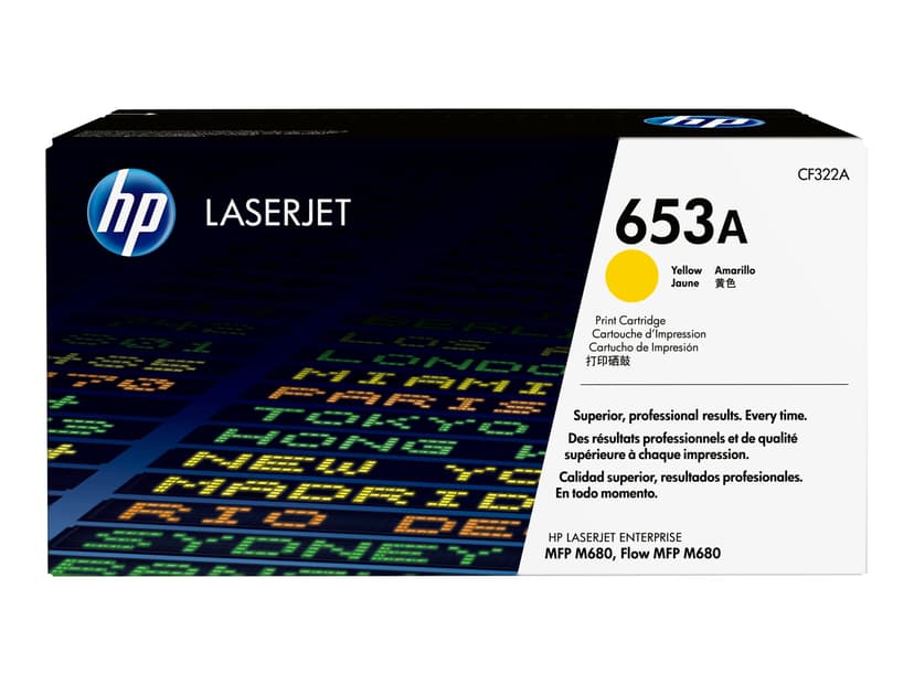 HP Värikasetti Keltainen 653A 16.5K - CF322A