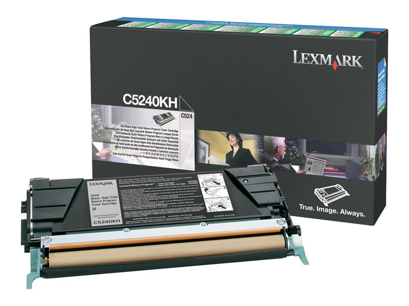 Lexmark Toner Svart 8k C524 Return