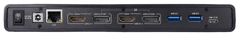 Prokord Workplace No Charging Dockningsstation 5K 5-Pack USB-C Portreplikator