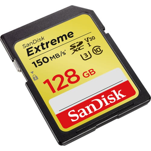 SanDisk Extreme 128GB SDXC UHS-I -muistikortti