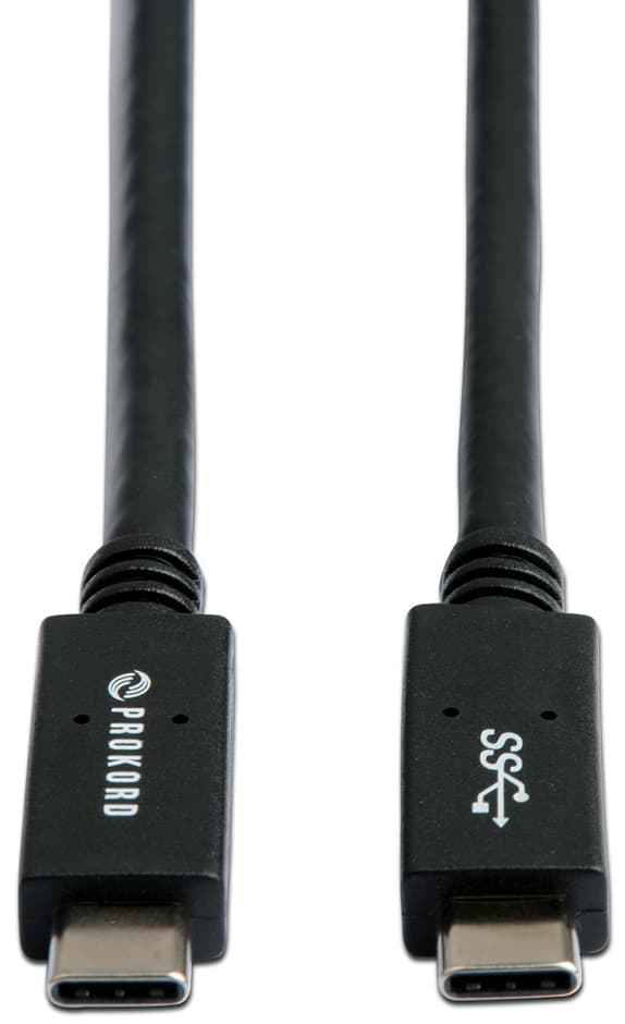 Prokord USB-C kabel USB certified 2m Svart