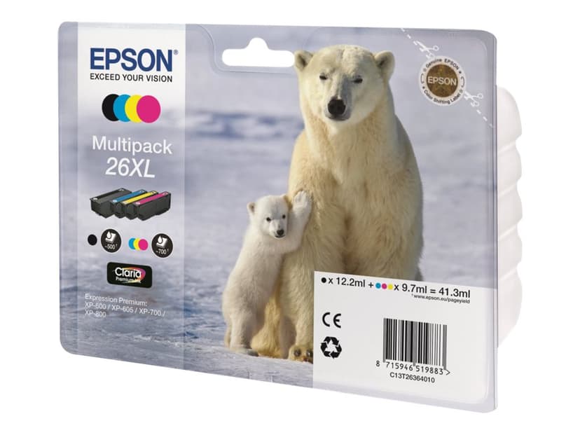 Epson Blæk Multipak 4-ColorS 26XL Claria Premium