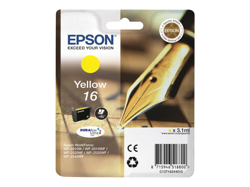 Epson Muste Keltainen T1624 - WF-2530WF