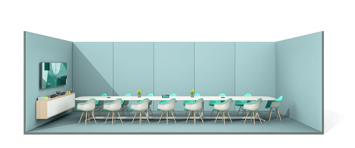 Une grande salle de réunion