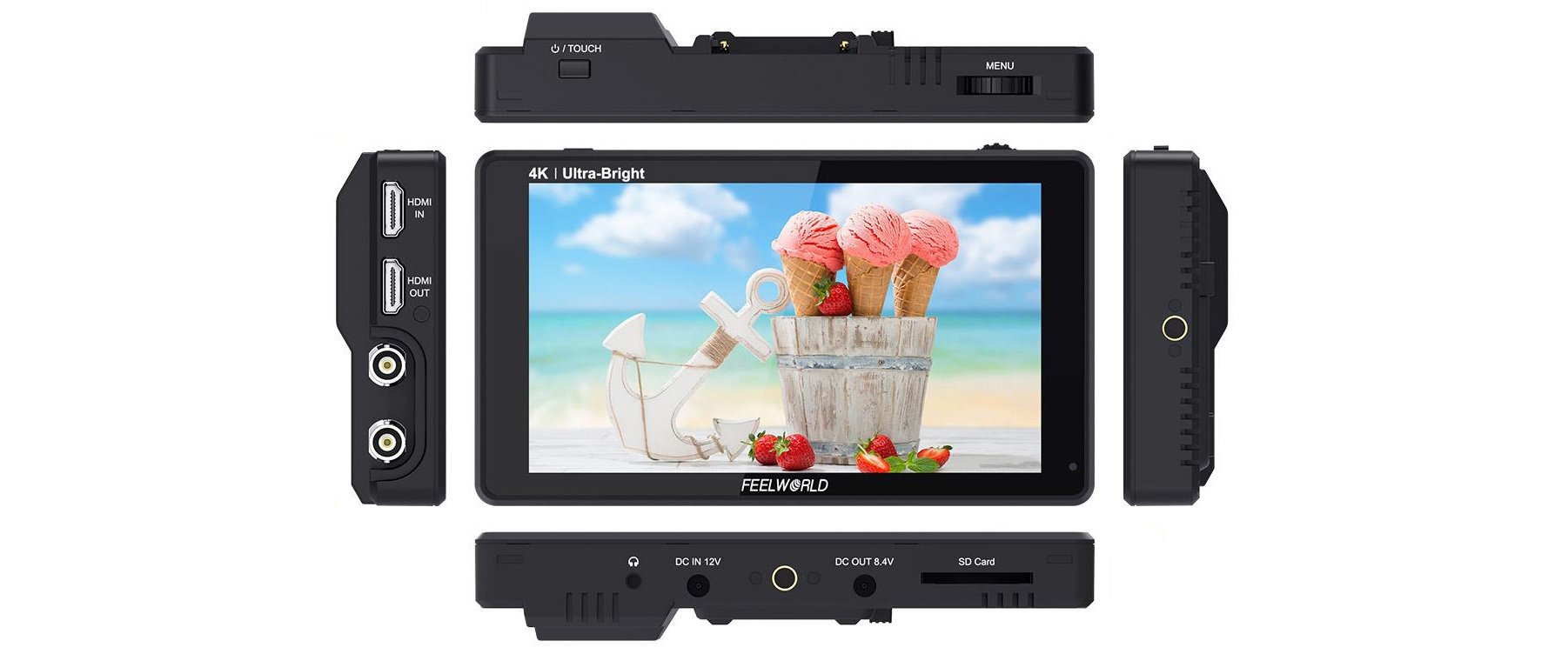 FEELWORLD LUT6 Monitor Sonnenblende - Sonnenschutz Für Kamera Monitor